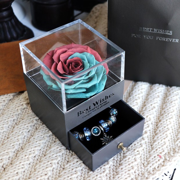 Eternal Flower Rose Jewelry Gift Box