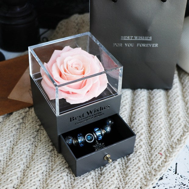 Eternal Flower Rose Jewelry Gift Box