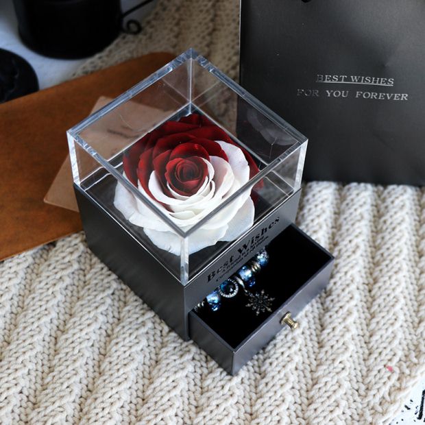 Eternal Flower Rose Jewelry Gift Box