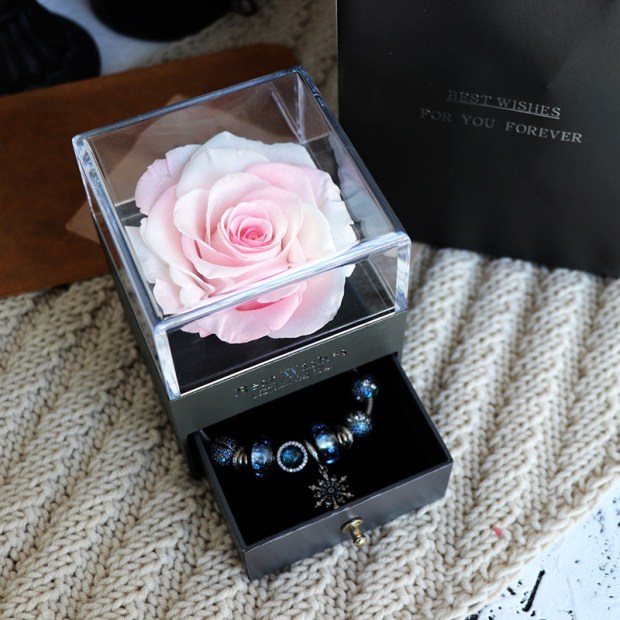 Eternal Flower Rose Jewelry Gift Box