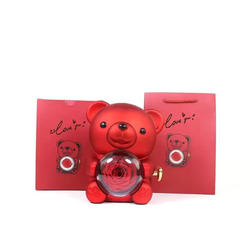 Eternal Rose Jewelry Bear Box