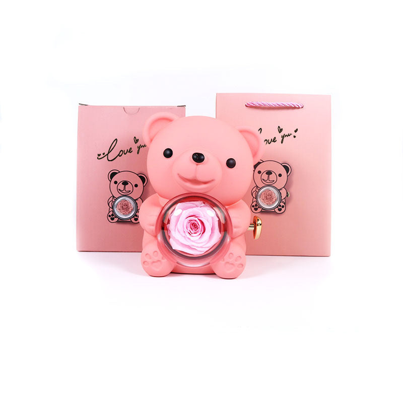 Eternal Rose Jewelry Bear Box